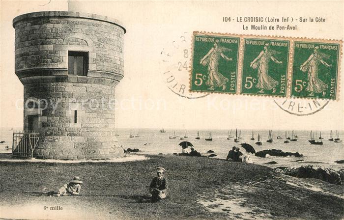 Le Croisic Sur la côte Moulin de Pen Avel