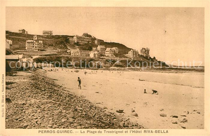 Perros-Guirec Plage de Trestrignel Hôtel Riva Bella