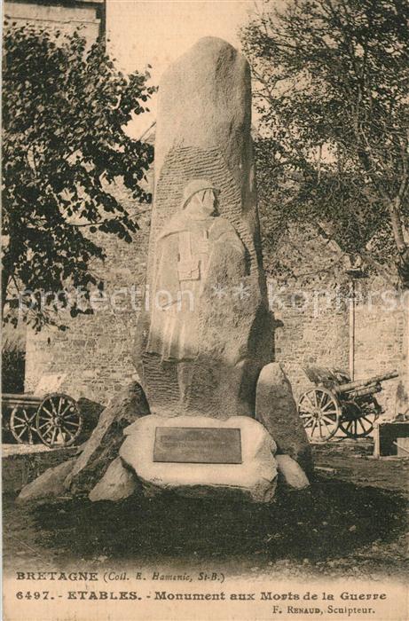 Etables-sur-Mer Cotes-d Armor Monument aux Morts de la Guerre Kriegerdenkmal