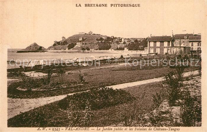 Val-Andre Jardin public et les falaises de Chateau Tanguy
