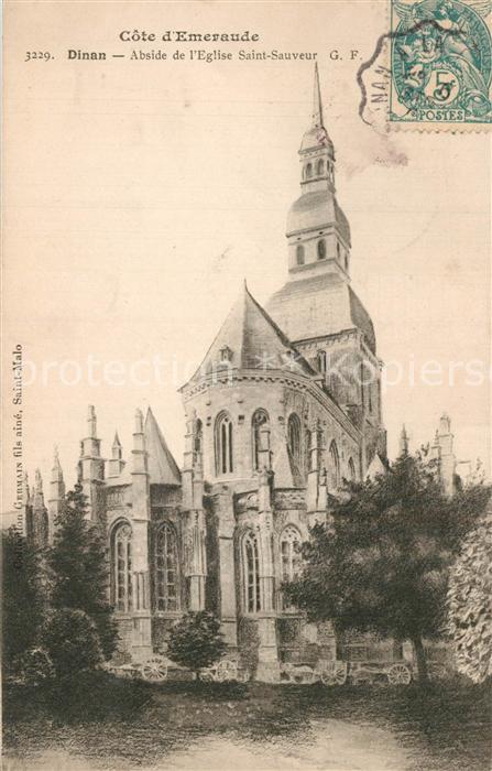 Dinan 22 Abside de l'Eglise Saint Sauveur