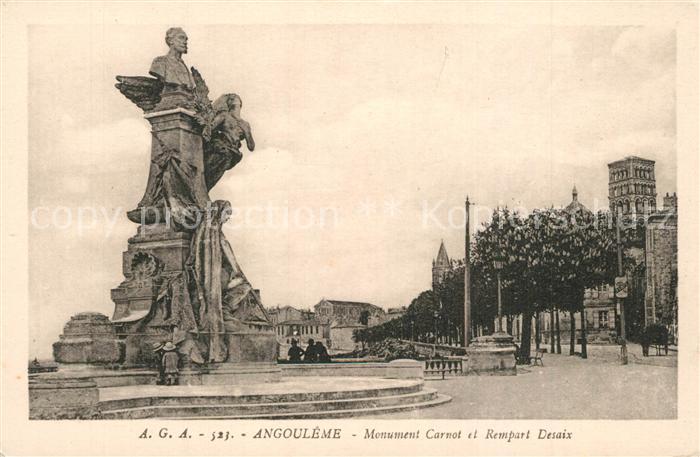 Angouleme Monument Carnot Rempart Desaix