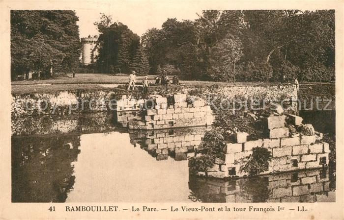 Rambouillet Vieux pont et la Tour Francois Ier