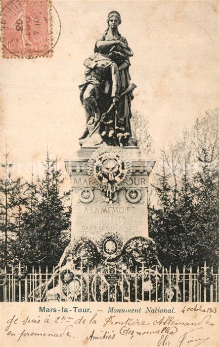 Mars-la-Tour Monument National Statue