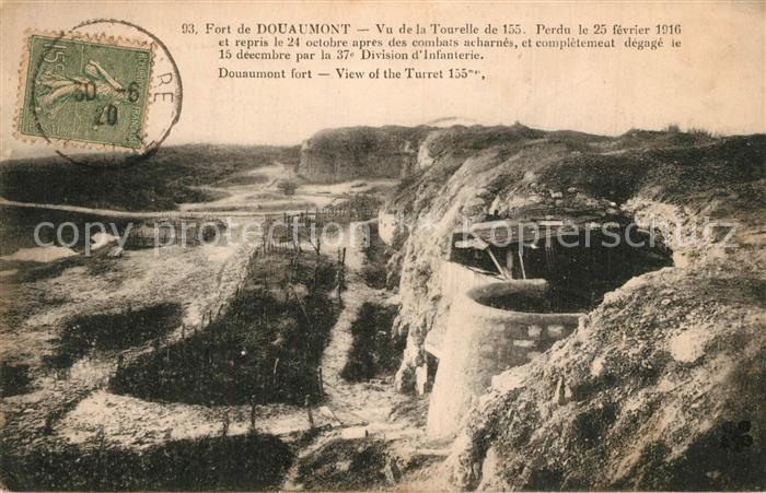Douaumont Le Fort vu de la Tourelle de 155