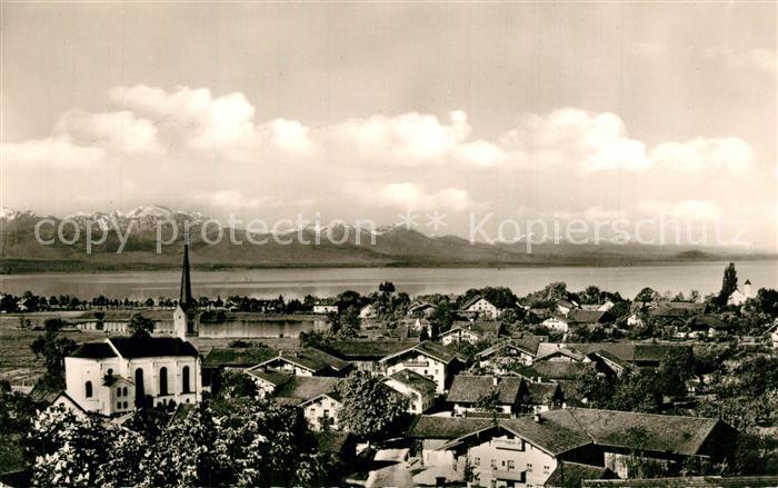 Chieming Chiemsee Panorama Alpenblick