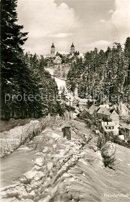 Freudenstadt Teilansicht Wintersportplatz Christofstal Luftkurort im Schwarzwald