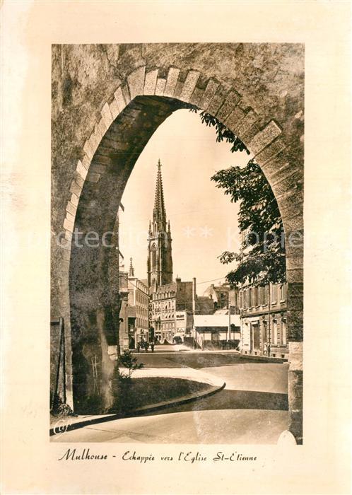 Mulhouse Muehlhausen Echappée vers l'Eglise Saint Etienne