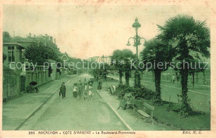 Arcachon Gironde Le Boulevard Promenade
