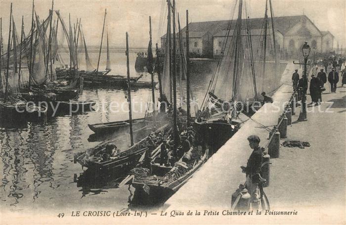 Le Croisic Le Quas de la Petite Chambre et la Poissonnerie