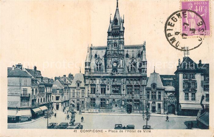 Compiegne Oise Place de l’Hotel de Ville