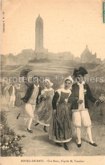 Bourg-de-Batz Le Une Noce d’apres M Vasselon