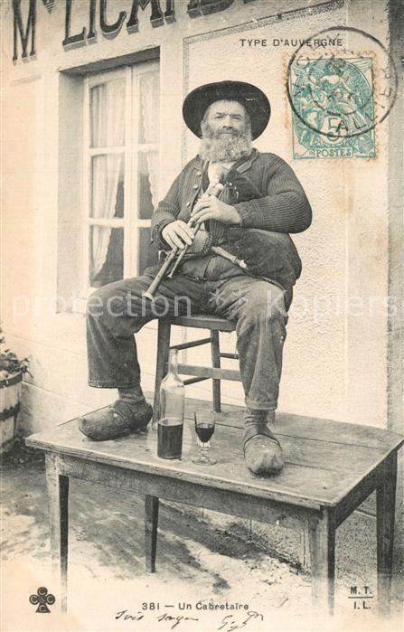 Auvergne Region Un Cabretaire