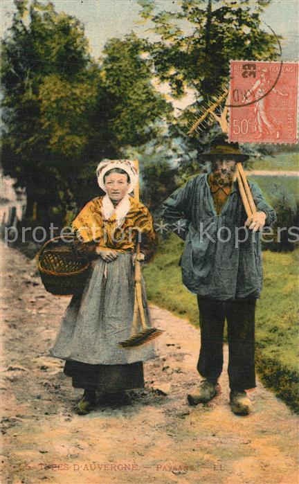 Auvergne Region Types d’Auvergne Paysans
