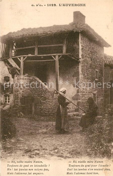 Auvergne Region He vieille mere Nanon Toujours du gout