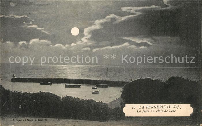 La Bernerie-en-Retz La Jetee au clair de lune