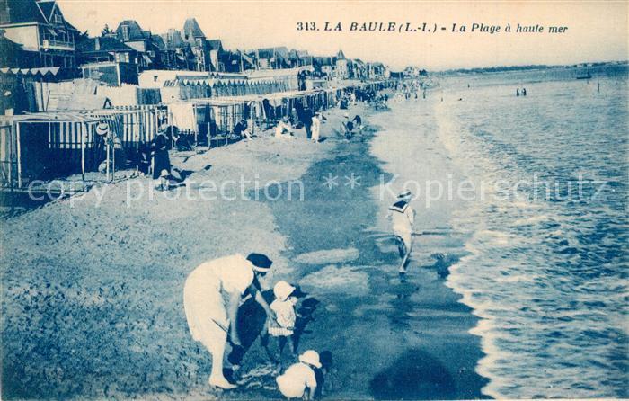 La Baule sur Mer La Plage a haute mer