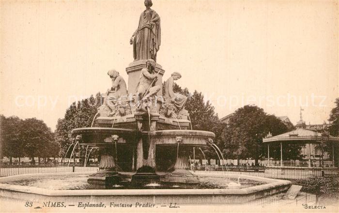 Nimes Esplanade Fontaine Pradier