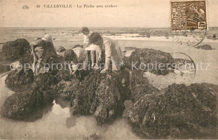 Villerville sur Mer La Peche aux crabes