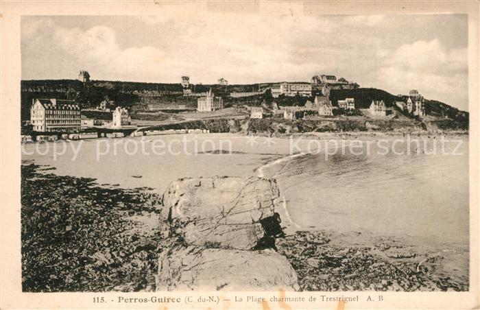 Perros-Guirec La Plage charmante de Trestrignel