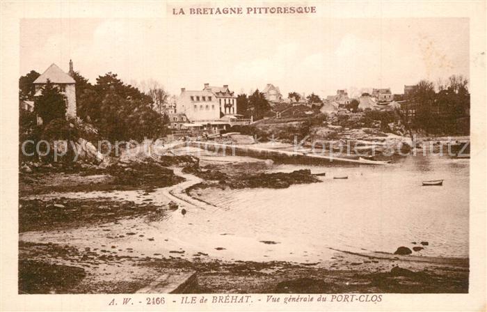 Ile-de-Brehat Vue generale du Port Clos