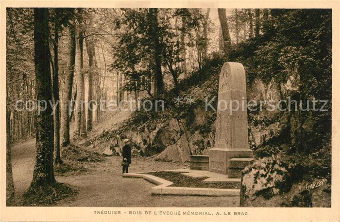 Treguier Cotes d Armor Bois de l’eveche Memorial A le Braz