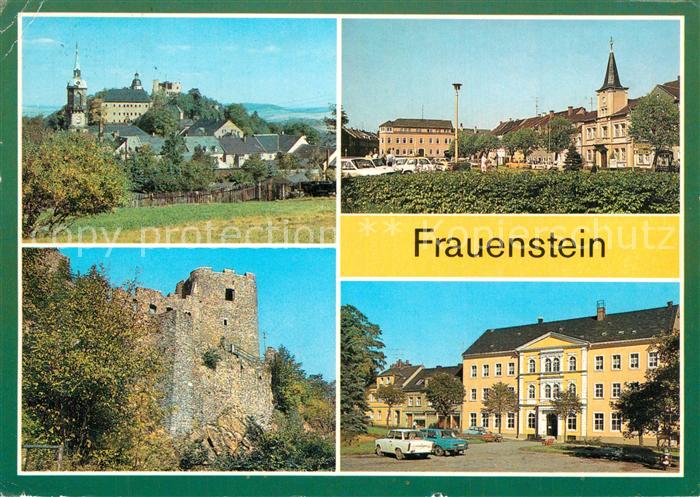 Frauenstein Brand-Erbisdorf Schloss und Burgruine Markt Polytechn Oberschule Jul