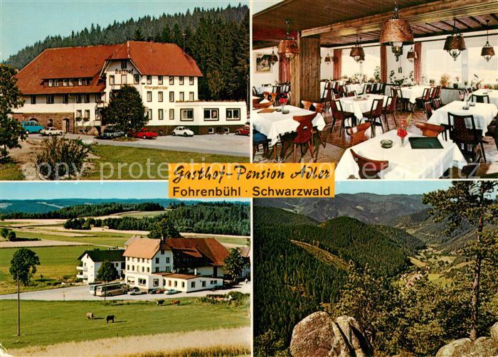 Fohrenbuehl Gasthof Pension Adler Gastraum Panorama