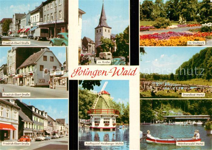 Solingen Friedrich Ebert Str Ev Kirche Heidberger Muehle Stadtpark Strandbad Itt