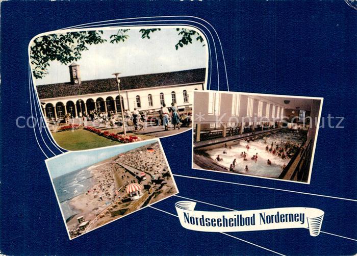 Norderney Nordseebad Kurhaus Wellenhallenbad Strandpartie