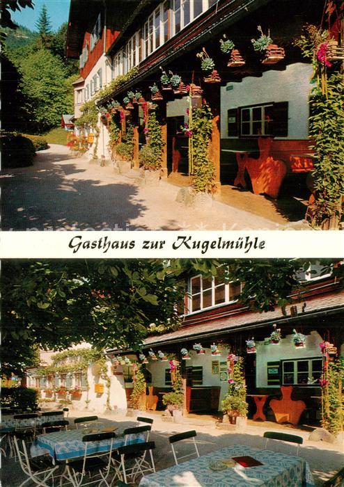 Berchtesgaden Gasthaus zur Kugelmuehle Gartenterrasse