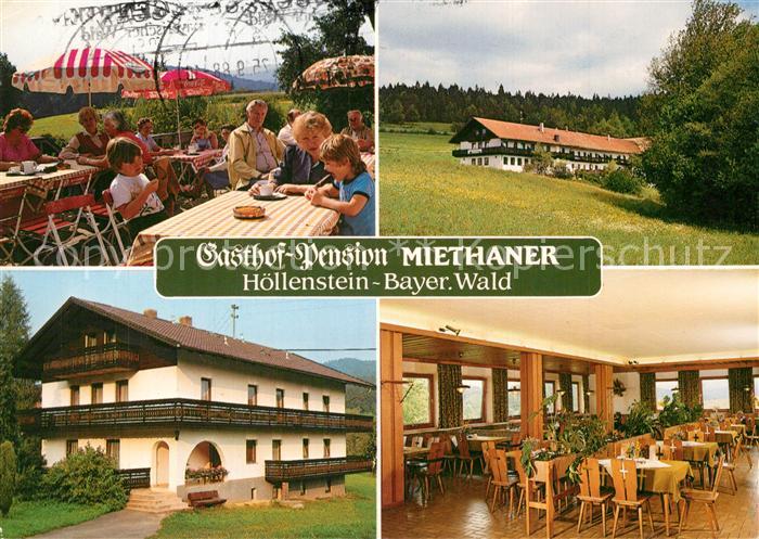 Hoellenstein Viechtach Gasthof Pension Miethaner Speiseraum Terrasse