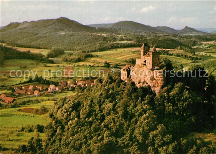 Bad Bergzabern Ritterburg Berwartstein Fliegeraufnahme