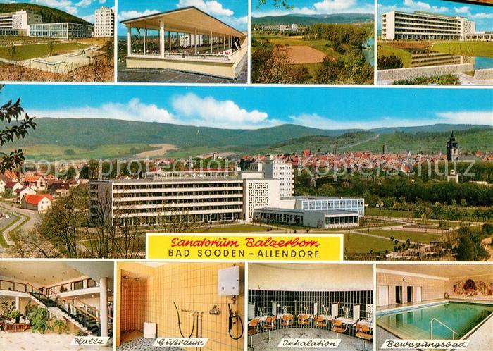 Bad Sooden-Allendorf Sanatorium Balzerborn Halle Gussraum Inhalation Bewegungsba