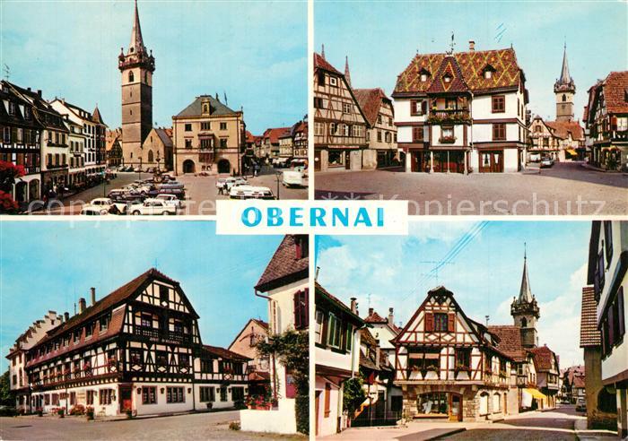 Obernai Bas Rhin Place de la Mairie Tour Kappel Maison Alsacienne Hôtel Duc d Al