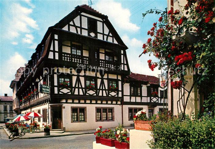 Obernai Bas Rhin Hostellerie alsacienne de type traditionnel Fachwerkhaus