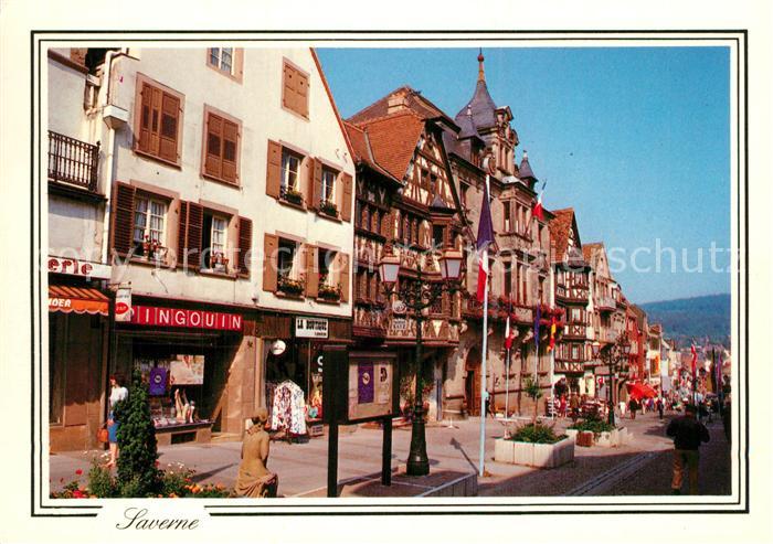 Saverne Bas Rhin Alsace Grand_ Rue zone piétonnière