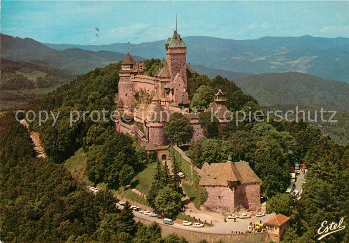 Haut-Koenigsbourg Hohkoenigsburg Chateau vue aérienne