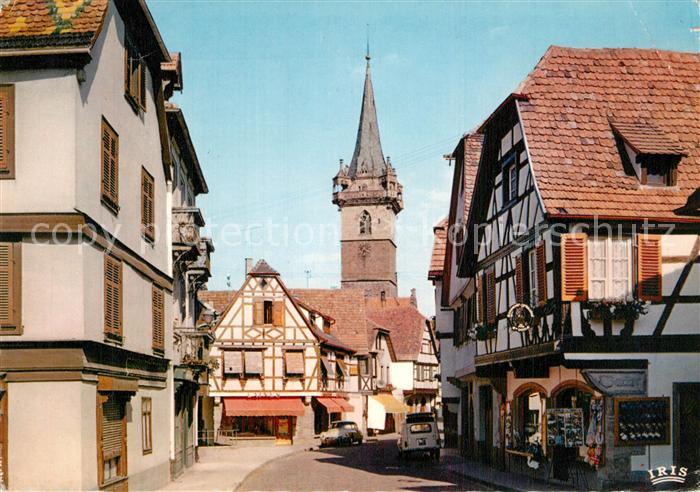 Obernai Bas Rhin Rue Sainte Odile et le Kapellturm