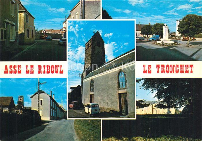 Asse-le-Riboul Le Tronchet Eglise Route de Beaumont Rue principale Chateau Monum