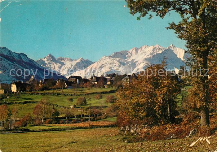 Arras-en-Lavedan Panorama Village et le Massif des Gabizo Pyrénées