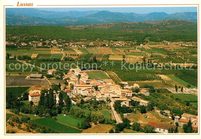 Lussas Vue aérienne