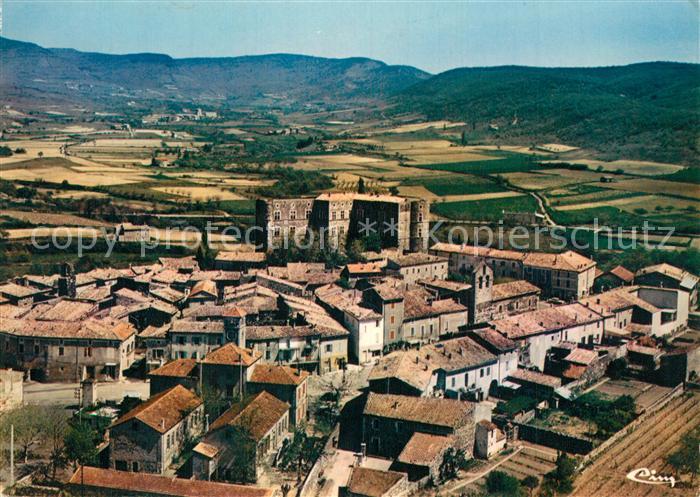 Alba-la-Romaine Chateau vue aérienne