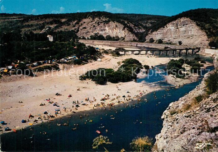 Sampzon Plages et campings au Pont de Sampzon G