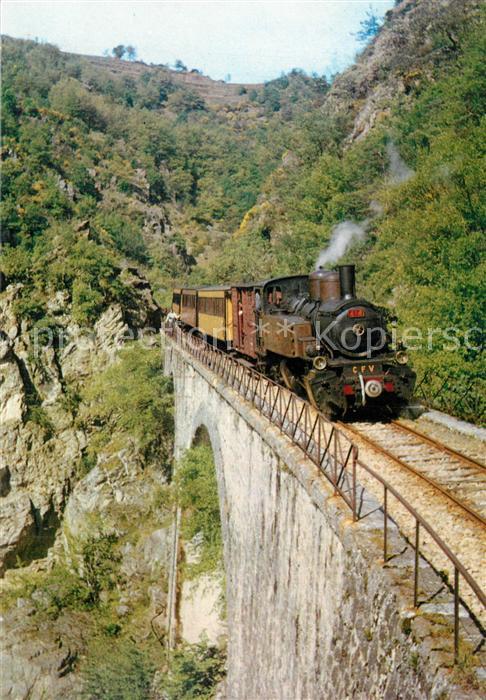 Tournon-sur-Rhone Chemin de fer du Vivarais Ligne Tournon a Lamastre Locomotive