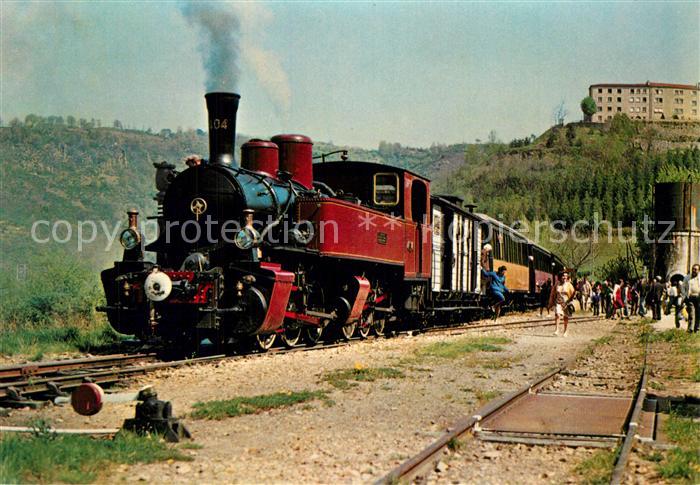 Tournon-sur-Rhone Chemin de fer du Vivarais Ligne Tournon a Lamastre Locomotive