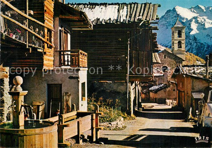 Queyras La Monta Fontaine bois a Saint Véran