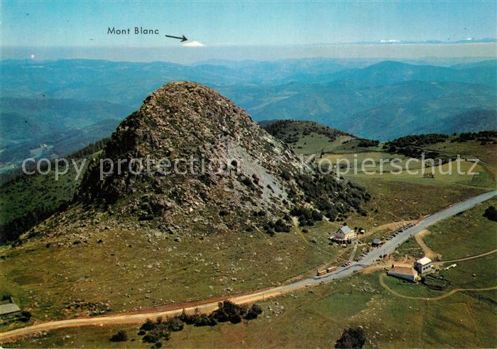 Mont Gerbier de Jonc Source de la Loire Chaîne des Alpes Mont Blanc vue aérienne
