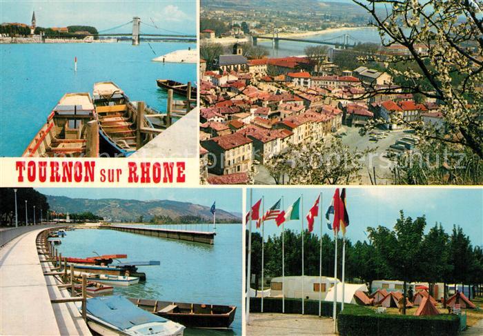 Tournon-sur-Rhone Quais du Rhône Camping vue panoramique