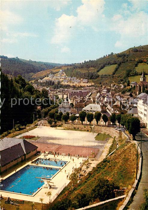 Chaudes-Aigues Vue Generale Station thermale et touristique Piscine
